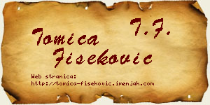 Tomica Fišeković vizit kartica